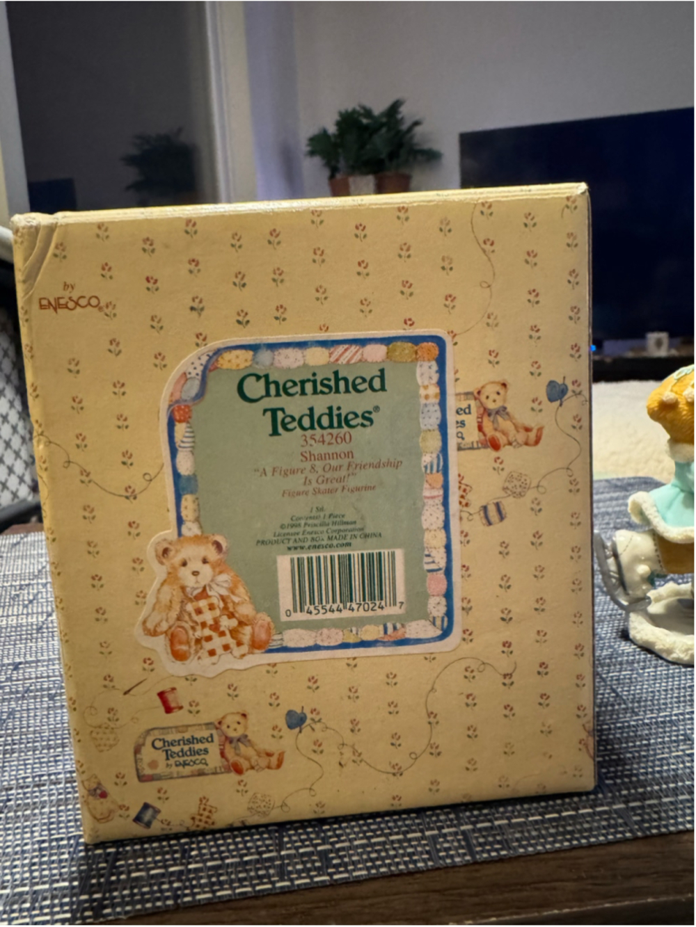 Cherished Teddies Shannon 354260 Figure Skater Figurine